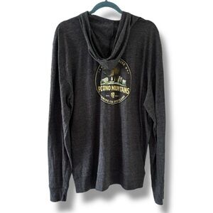 💙 Barley Creek Brewing Co Gray Bear Pocono Mountains Zip-Up Hoodie Men's Size XL